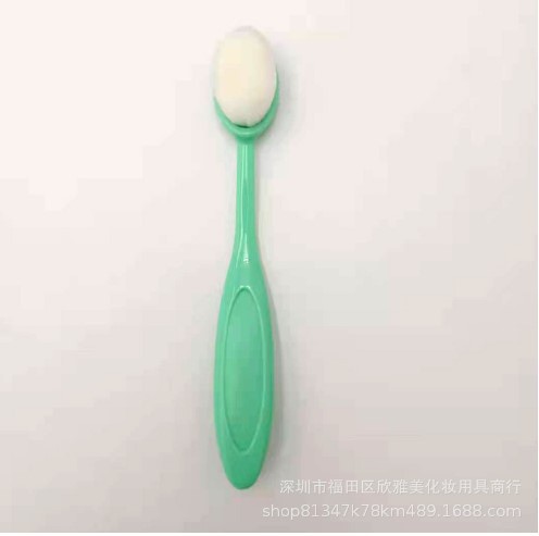No. 4 cepillo de dientes cepillo base cepillo de maquillaje no comer polvo cepillo de limpieza de color Mango flexible cepillo de crema BB en stock