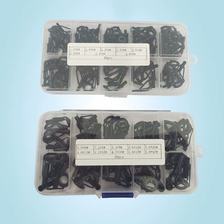 50/80个黑色导环顶环套装1.6-5.0mm首节过线环海竿改装钓鱼小配件