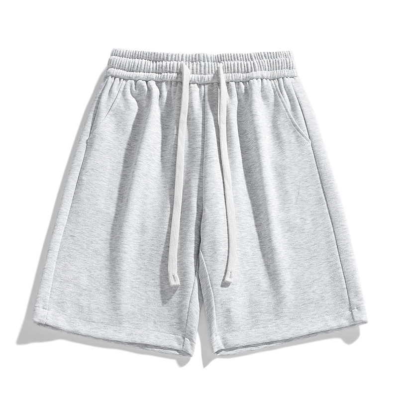 Knitted Shorts Men's 2025 Summer New Daily Casual Sports Breathable Five-point Pants Solid Color Youth All-match Pants