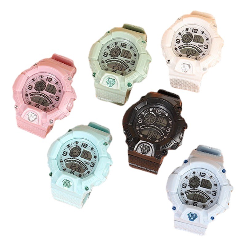 607 caja transparente independiente caja simple reloj electrónico unicornio estudiante reloj deportivo simple Junior High School reloj de mujer