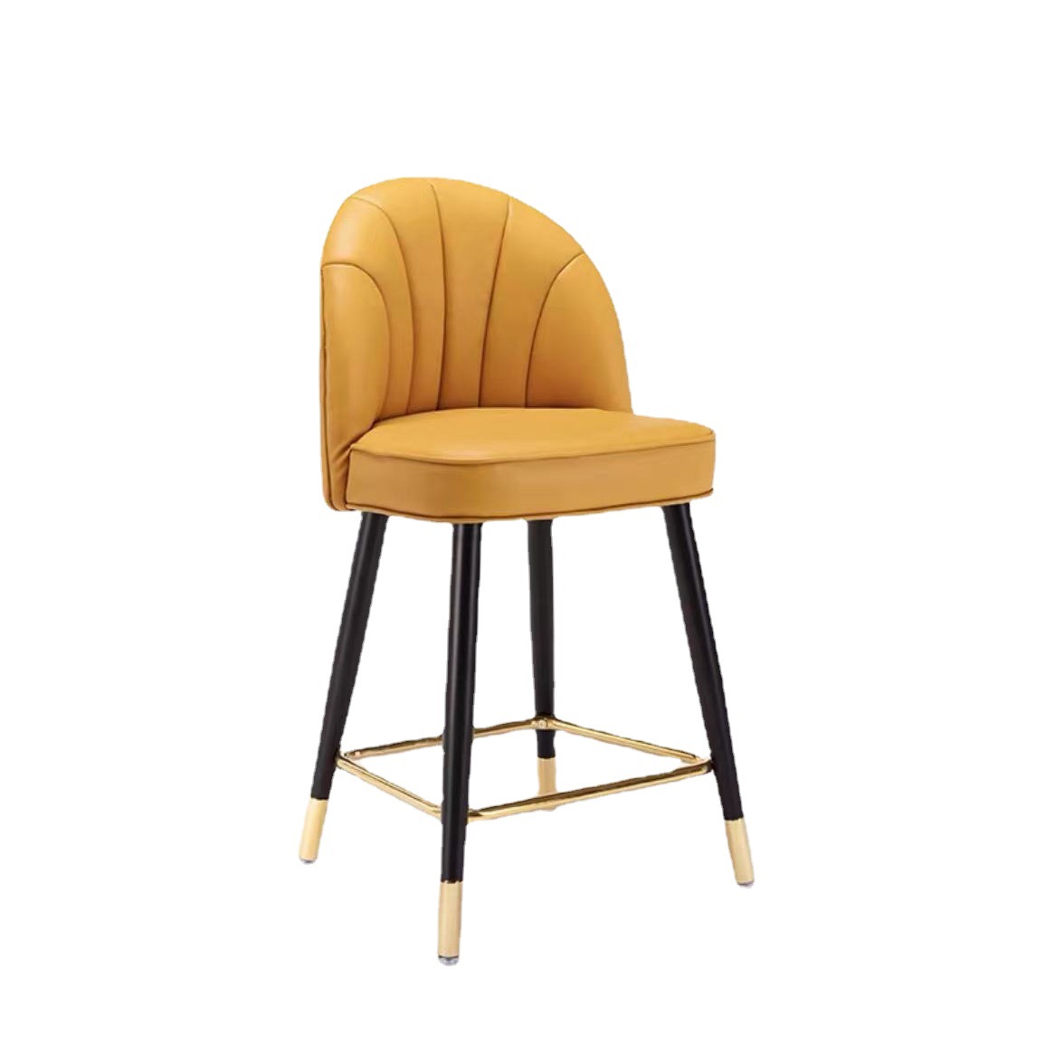 Bar Stool Modern Minimalist High Stool Italian-Style Island Bar Cafe Front Desk Chair High Backrest Home Commercial Bar Chair
