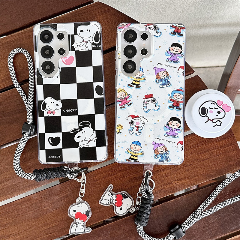 Cartoon-Themed Case Suitable for Samsung S26 Ultra Phone, Galaxy S25 Magnetic Stand, S26/24 Plus/23 Fe Korea Cartoon-Themed Case Suitable for Samsung S26 Ultra Phone, Galaxy S25 Magnetic Stand, S26/24 Plus/23 Fe Korea