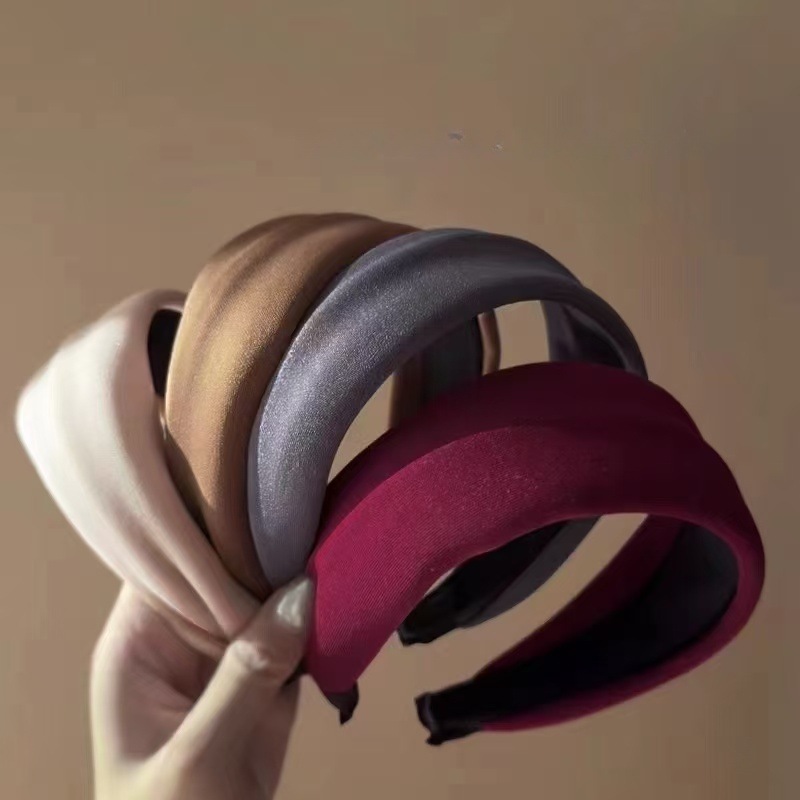 Ancient Early Atmosphere French Retro Wide-brimmed Hair Hoop Autumn and Winter Niche Elegant Face Wash Out Hair Hoop Hair Accessories New Style_voghion.com