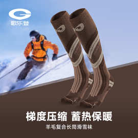 秋冬季滑雪袜子户外运动骑行加厚保暖防滑羊毛袜子DWZ10