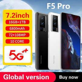 7.2寸跨境新款F5Pro智能安卓手机16+1T外贸手机源头厂家OZON代发