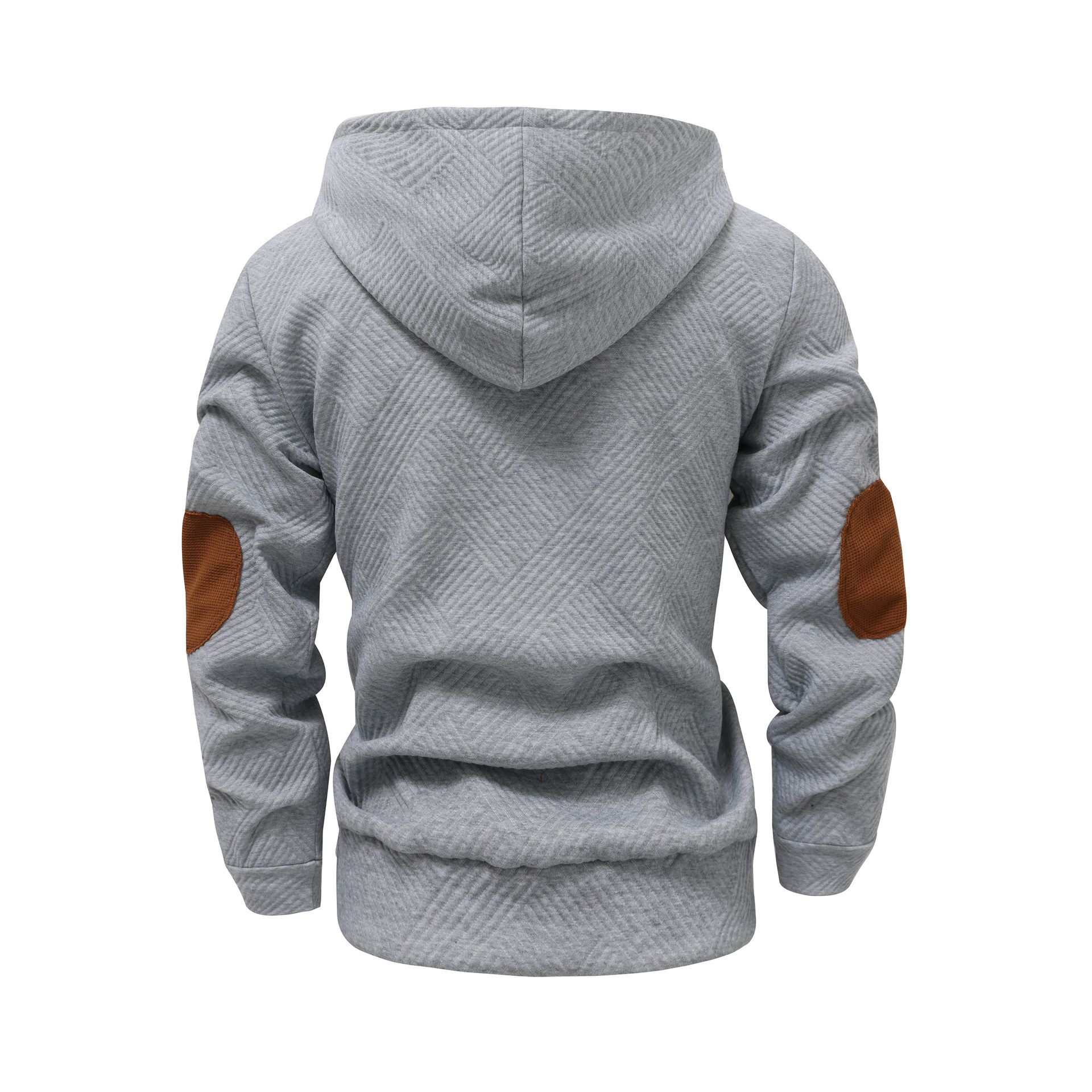 Otoño y invierno nuevo transfronterizo Europa y América Amazon hombre Jacquard con sombrero de color sólido suelto chaqueta deportiva casual