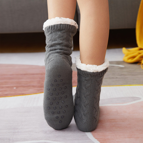 Floor socks home postpartum sleep Christmas socks snow socks carpet socks socks for women autumn and winter thick mid-calf