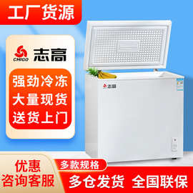 志高家用商用冷柜大容量小冰柜小型冰箱特价清仓冷冻冷藏两用节能