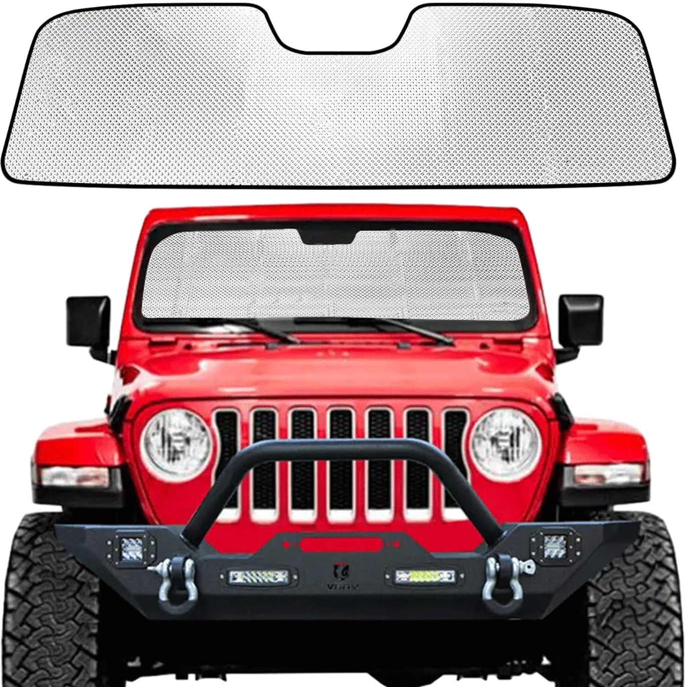 New cross-border Jeep JL2/4-door 4XE interior accessories Wrangler windshield sunshade and snow cover
