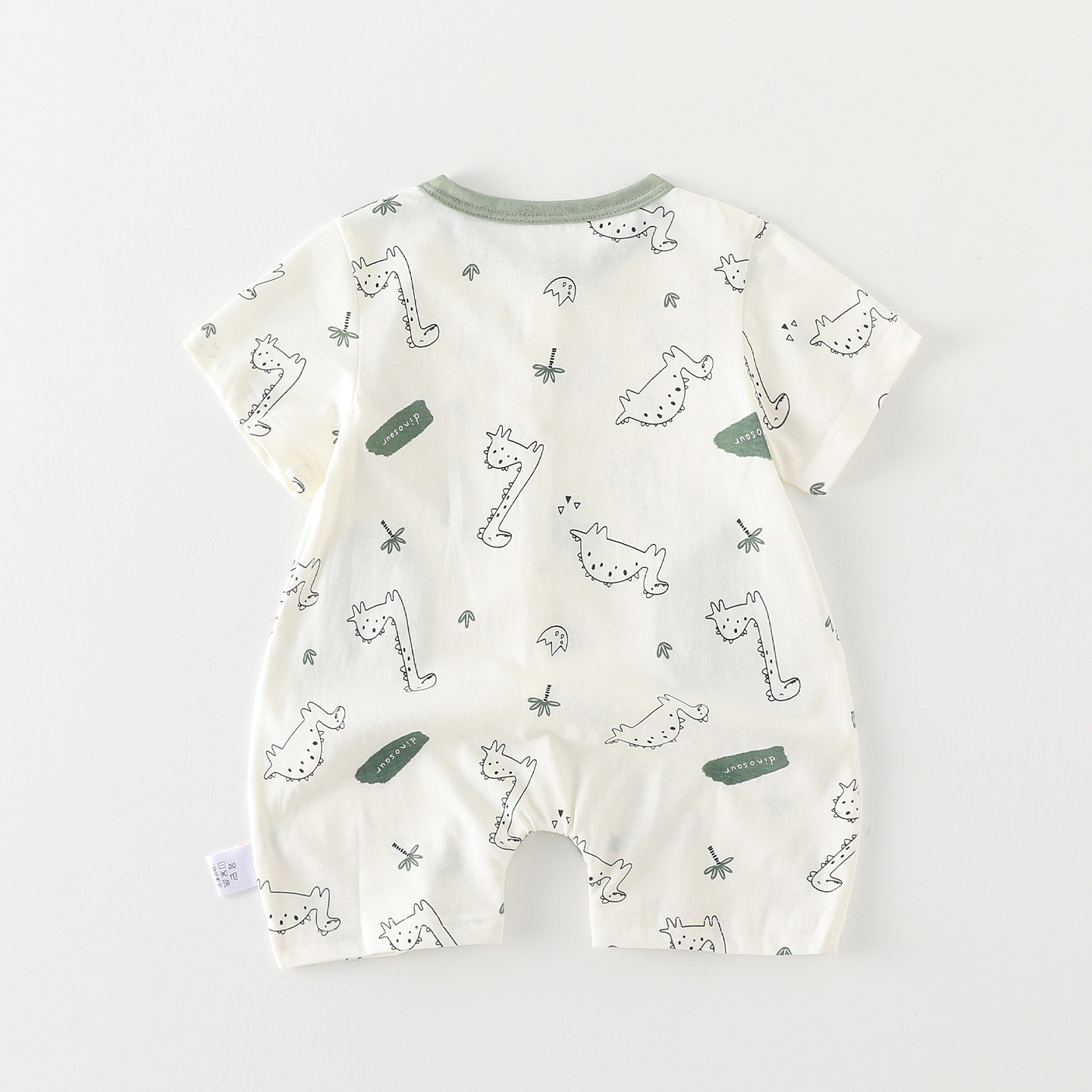 106059819@qq.com 0-18 Months Newborn Romper, Summer Thin Short-sleeved Clothing, Boy Baby Jumpsuit, Fresh And Stylish Outdoor Outfit_voghion.com