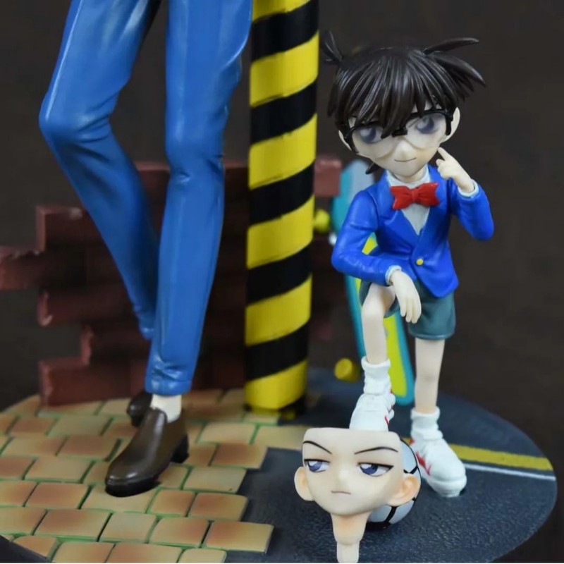 コナン GK ファイアフェニックス コナン&工藤新一 ダブルシーン スタチュー オーナメントモデル 箱入りフィギュア|undefined