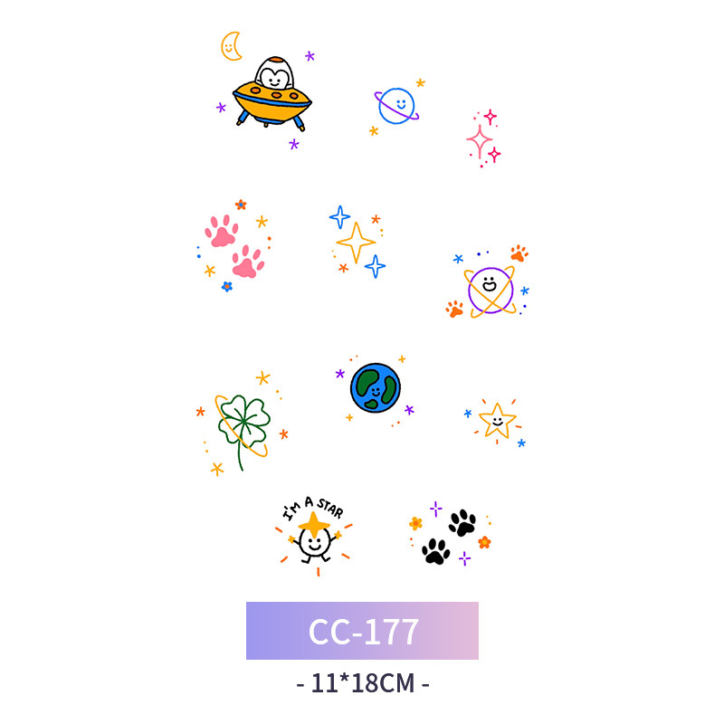 Transfronterizo en stock al por mayor de halloween colorido mariposa tatuaje pegatinas simulación sangrienta cicatriz pegatinas divertidas pegatinas impermeables