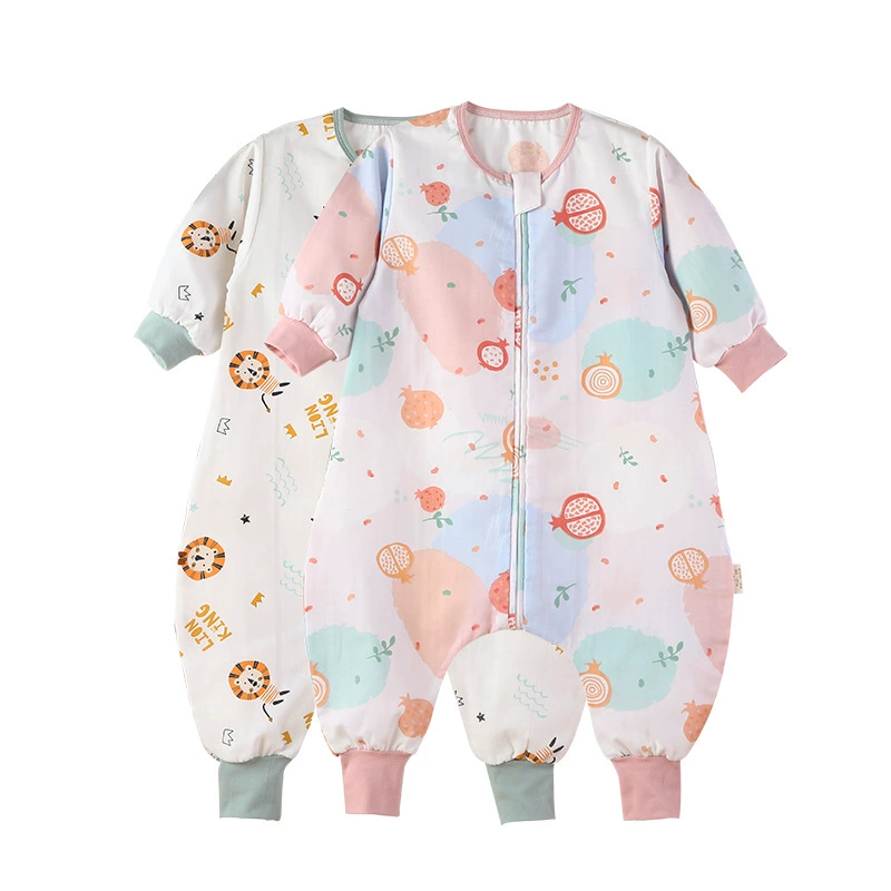 AiShiMiao Antibacterial Summer Cartoon Cotton Gauze Thin Baby Sleeping Bag