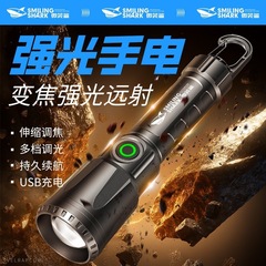 国境を越えた新しい多機能屋外照明懐中電灯ポータブルフックデジタル電源表示 COB サイドライト