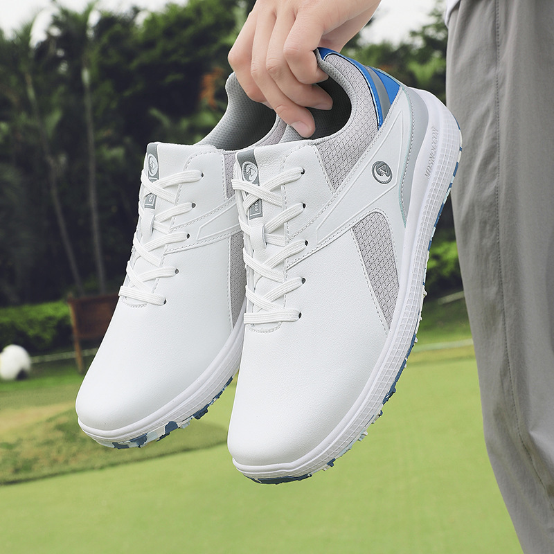 공장 직접 판매 크로스 보더 남성 봄 새로운 통기성 경량 내마모성 스포츠 신발 미끄럼 방지 방수 골프 신발