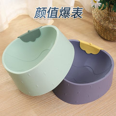 New Cartoon Strawberry Neck Guard Cat Bowl Pet Feeder Anti-slip Plastic Anti-Tip Pet Bowl Cat Food Dishes
