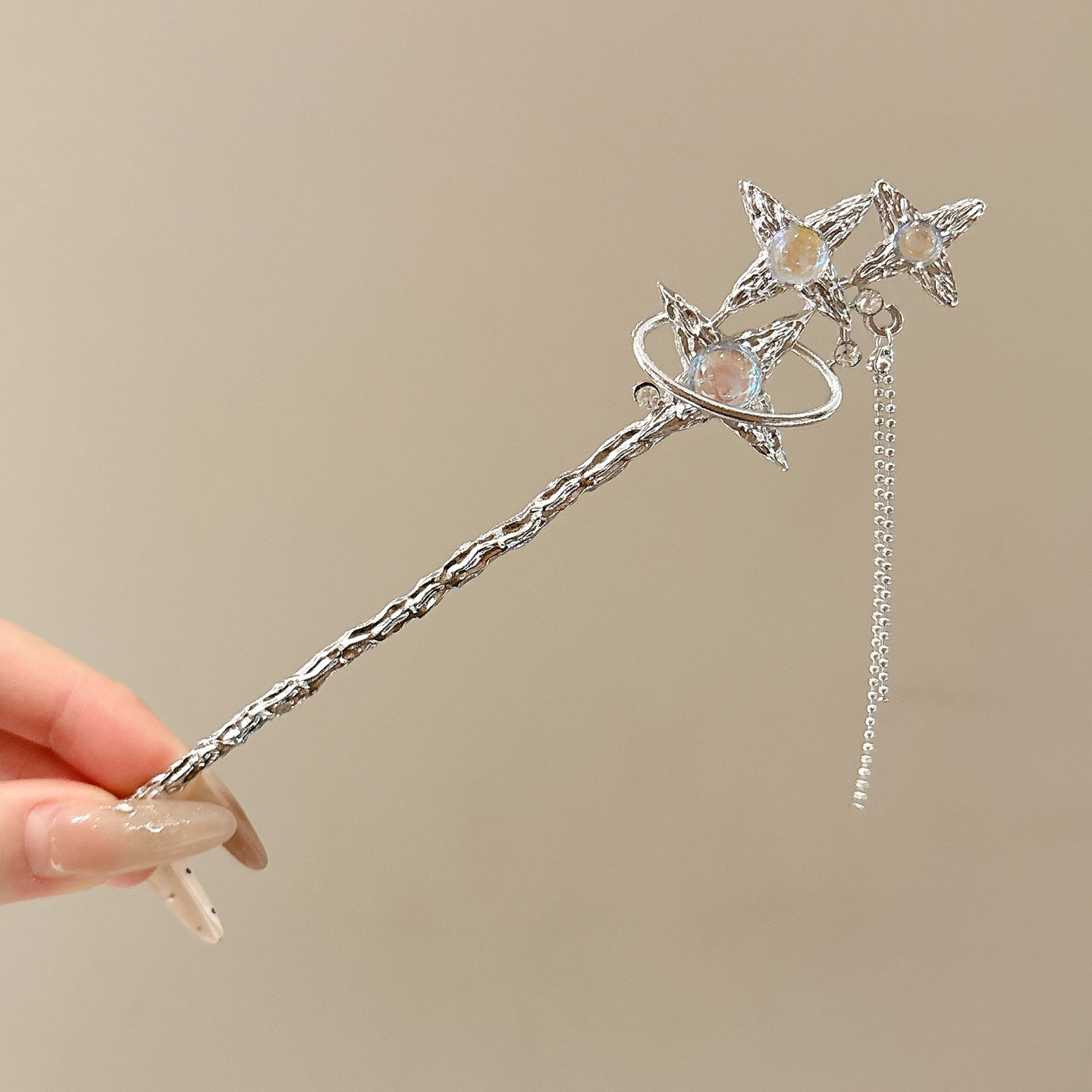 Nueva horquilla de flores de estilo antiguo chino, horquilla de sentido avanzado moderno, horquilla de cabello femenino, horquilla de Hanfu, tocado de horquilla de madera