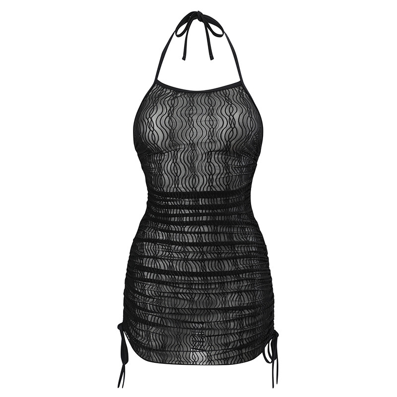 Halter Neck Neckline Solid Color Pattern Women's Fashion Solid Color Cover Ups