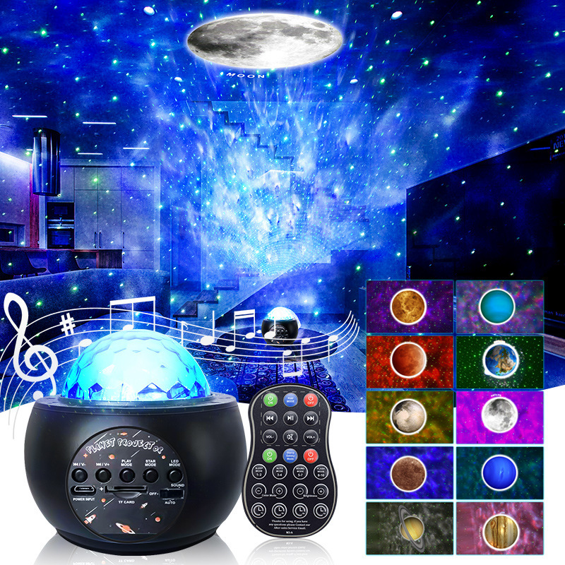 Planet starry sky projection lamp night light gift lamp creative projector cross-border new star light sleeping atmosphere lamp