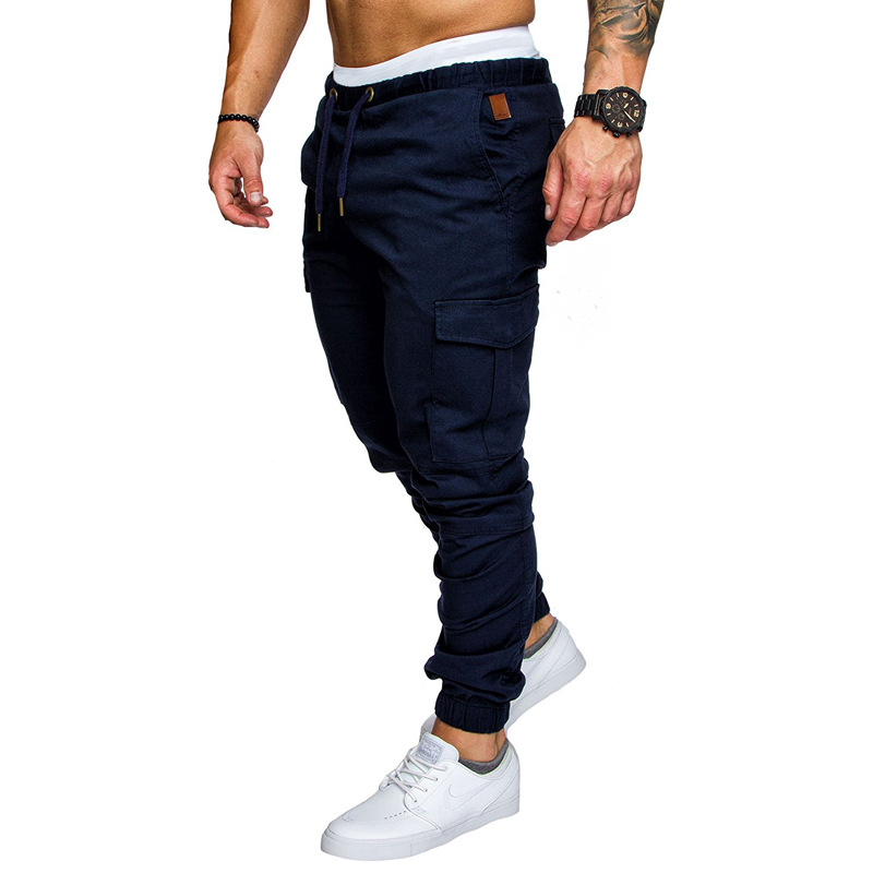 casual sports solid color trousers