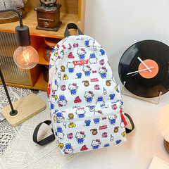 トレンディなプリントバックパックニッチイン新しい中学生かわいいバックパック大容量キャンパス学生スクールバッグ