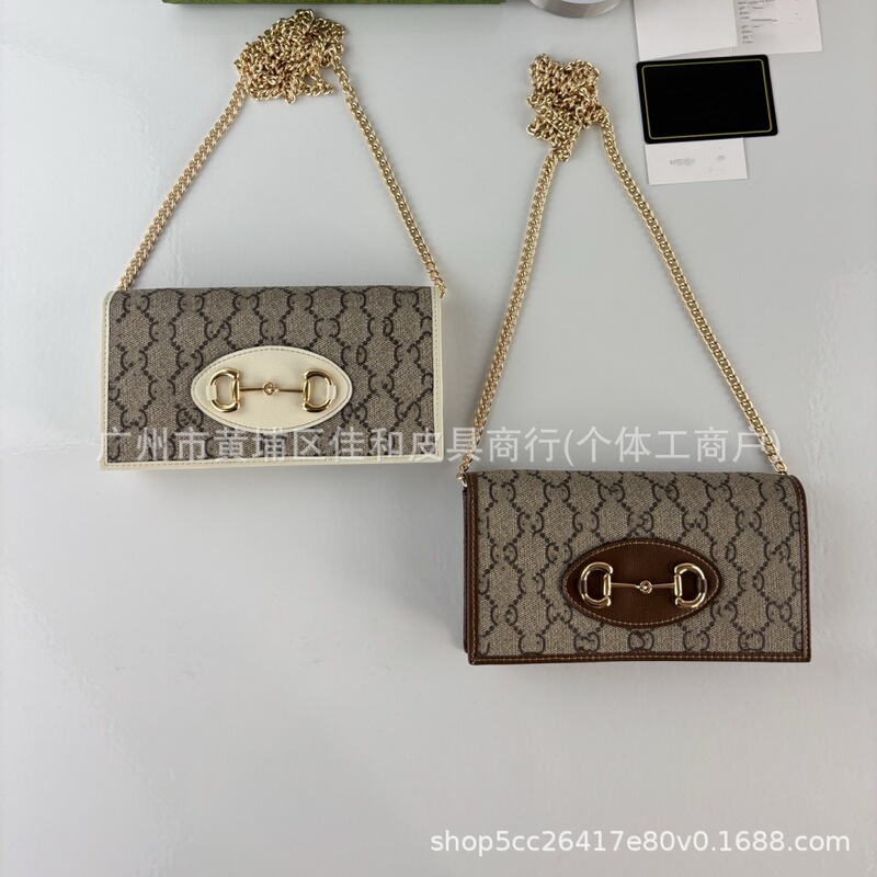 Cross-Border Popular Gg Shoulder Chain Bag Fashion Trend 1955 Series Wallet Crossbody Bag Classic Mini Clutch Bag