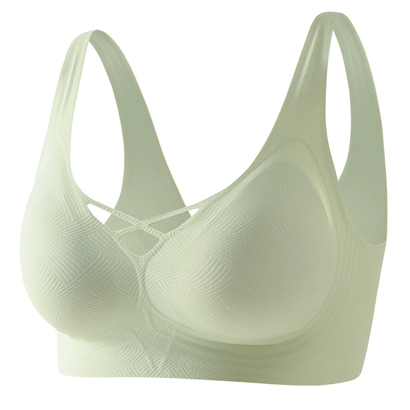 Thin summer underwear, wireless bra, tank top, supporting breathable push up bra, brace