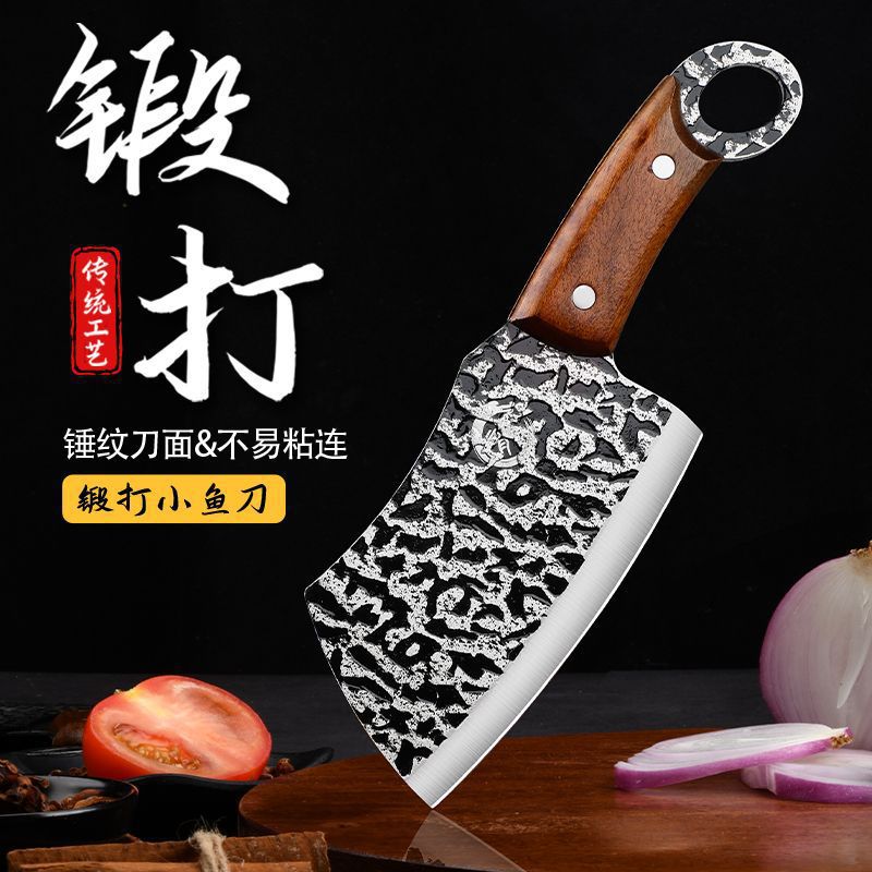 Cuchillo de pesca portátil cuchillo abierto de cocina camping cuchillo de cocina afilado cuchillo de cocina multipropósito de acero de alto manganeso