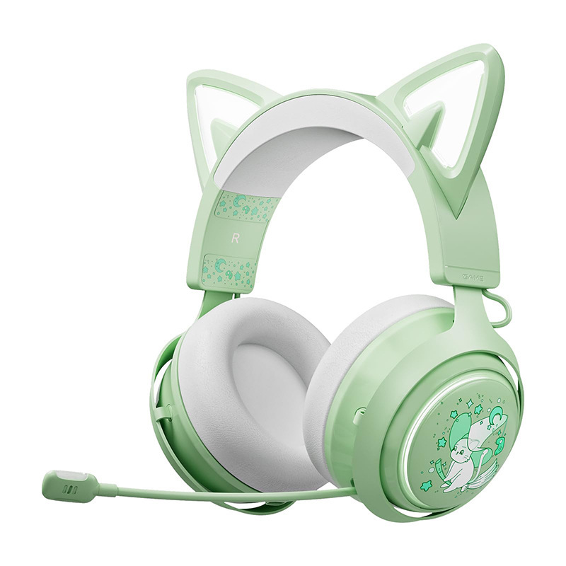 Internet celebrity same style street shooting headset shuomeike GS510 Bluetooth wireless headset light-emitting cute girl cat game CF Internet celebrity same style street shooting headset shuomeike GS510 Bluetooth wireless headset light-emitting cute girl cat game CF
