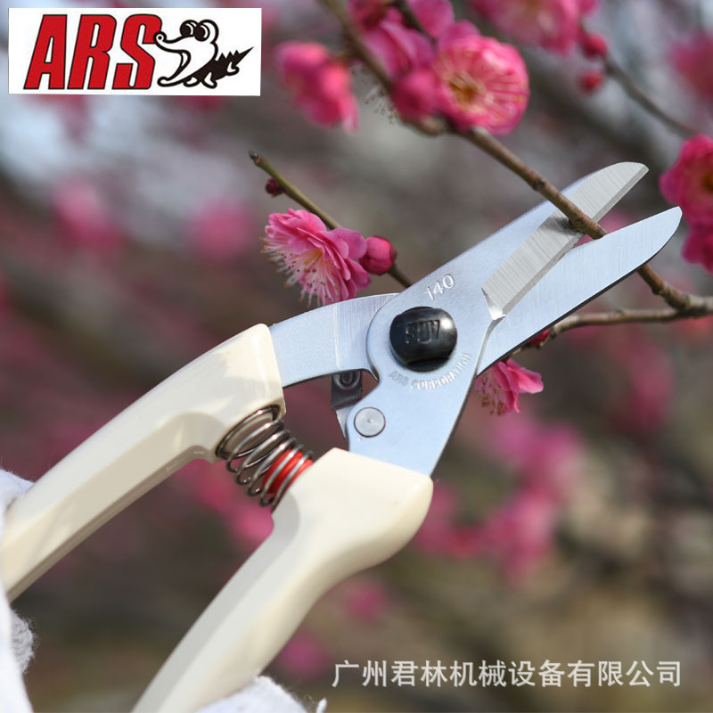 日本进口ARS爱丽斯140DX修枝剪芽剪 花剪摘果剪 园艺盆景果树剪