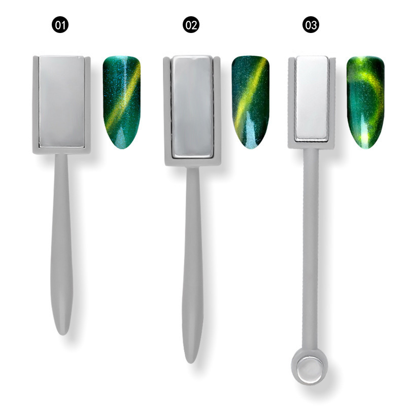 Princesa espesó el imán del ojo de gato con el pegamento del ojo de gato de QQ/el imán mágico del ojo de gato del polvo 3D del ojo de gato con la manija