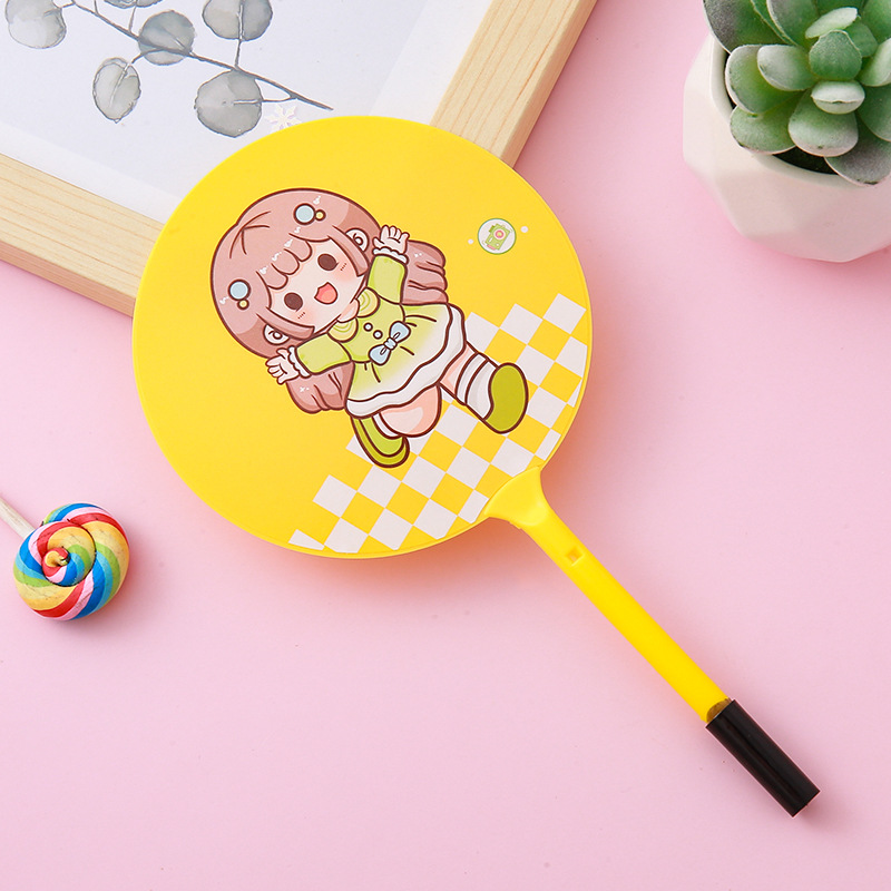 Creativo de dibujos animados fan pluma lindo aprendizaje papelería ventilador bolígrafo estudiante Premio regalo al por mayor publicidad logo