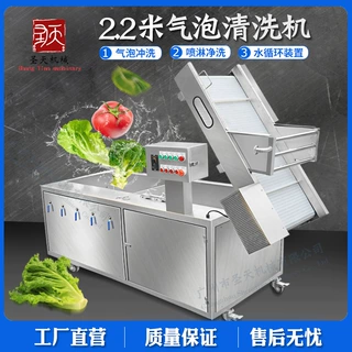 果蔬气泡清洗机全自动高压喷淋清洗机 食堂中央厨房净菜加工设备