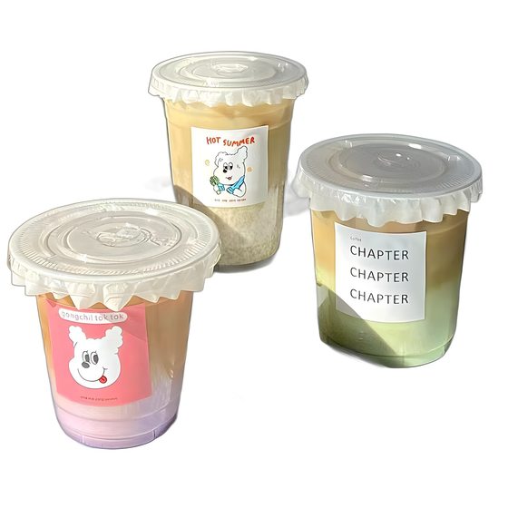 Transparent Coffee Cup Disposable with Lid ins Popular Cold Drink Fat Milk Tea Cup Plastic Packaging Straight Cup