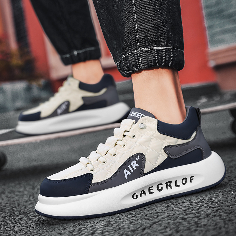 Sneakers Men's Trendy Fashion All-match Trendy Shoes Men's Casual Shoes Non-slip Wear-resistant Sneakers Men's TikTok Hot Selling Men's Shoes