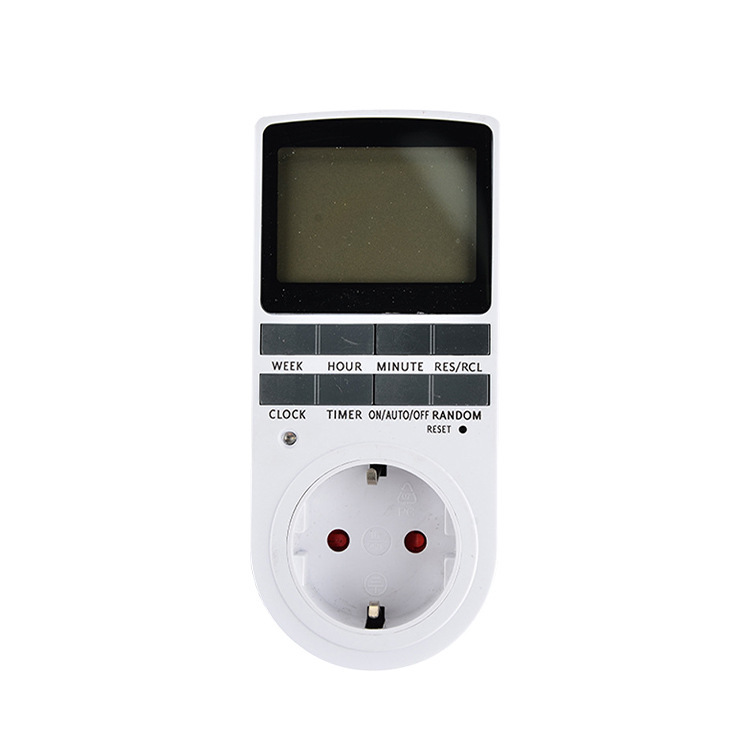 跨境电商定时器插座 欧式大屏幕定时插座 厨房定时开关  电子式