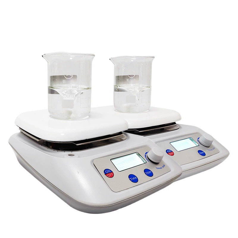Цифровая магнитная мешалка Qiwei SCL-RTC + Лабораторный тест для перемешивания и смешивания с синхронизацией Защита окружающей среды Отопление