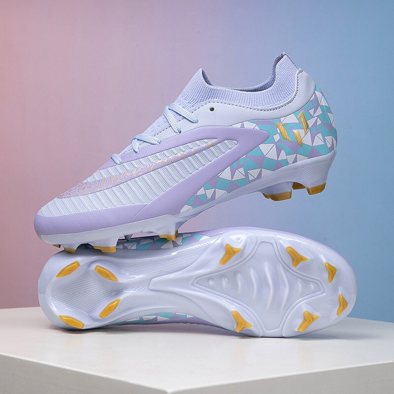 Cross-Border Dropshipping Children's Soccer Shoes for Boys, Low-Top Cleats for Primary and Secondary School Students, Girls' Turf Shoes with Long Spikes for Artificial Grass Competition