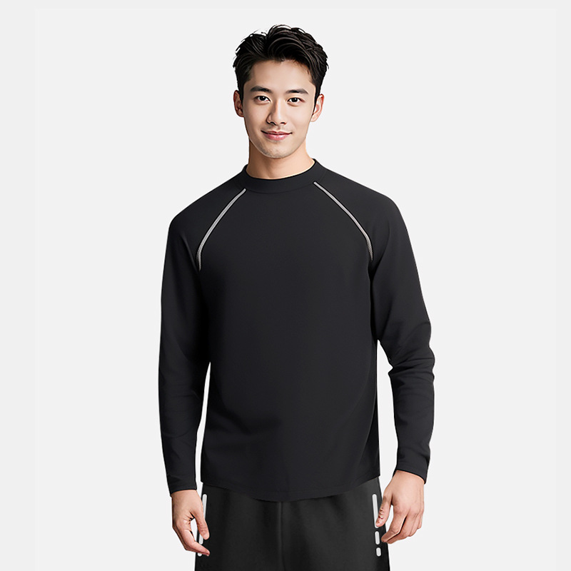 Sports Long-Sleeved Short-Sleeved Running Basketball New Autumn and Winter Tight-Fitting Quick-Drying Clothing Swimming Clothes Plus Size Men's Swimsuit Long-Sleeved