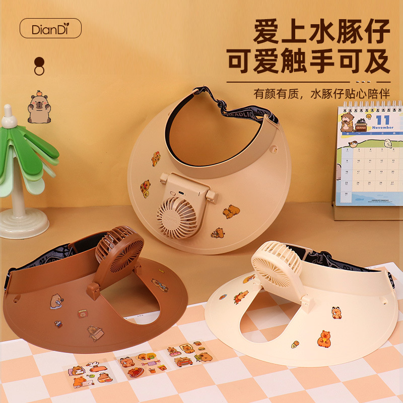 Mini ventilador portátil USB recargable, pequeño ventilador eléctrico de verano para dormitorio o camping