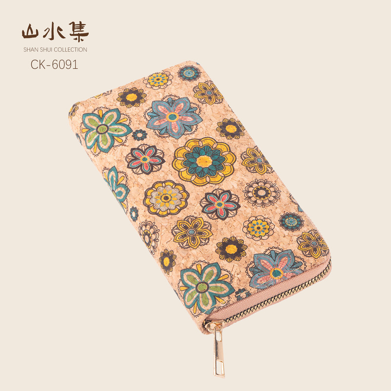 Cork wallet, cultural and tourism souvenir, exotic cork long wallet, tourist attraction gift, eco-friendly handheld coin purse