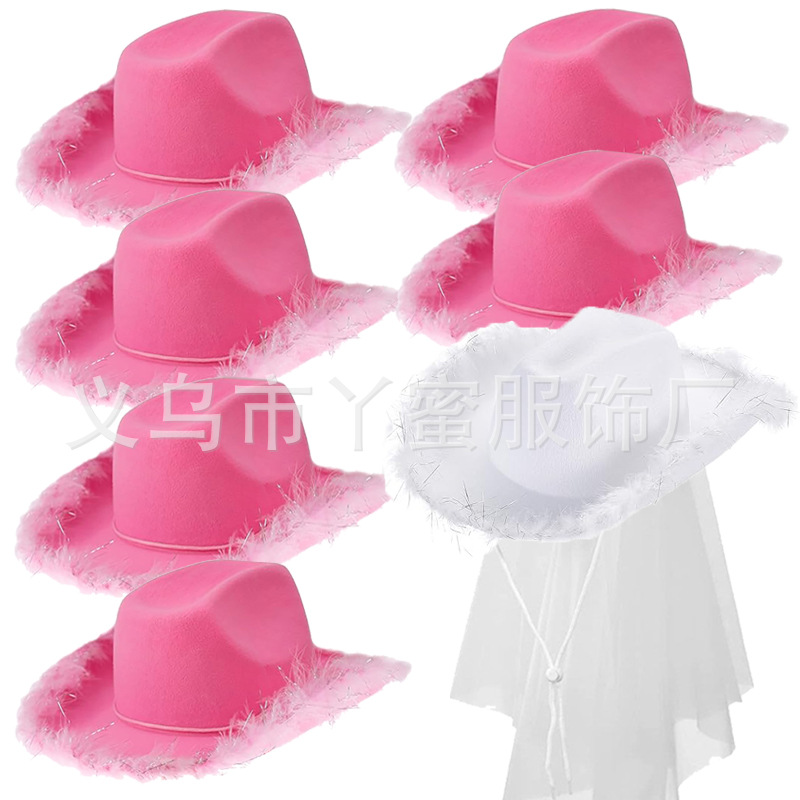Hilo de plata de lana rosa * 6 velo de seda de plata de lana blanca * 1