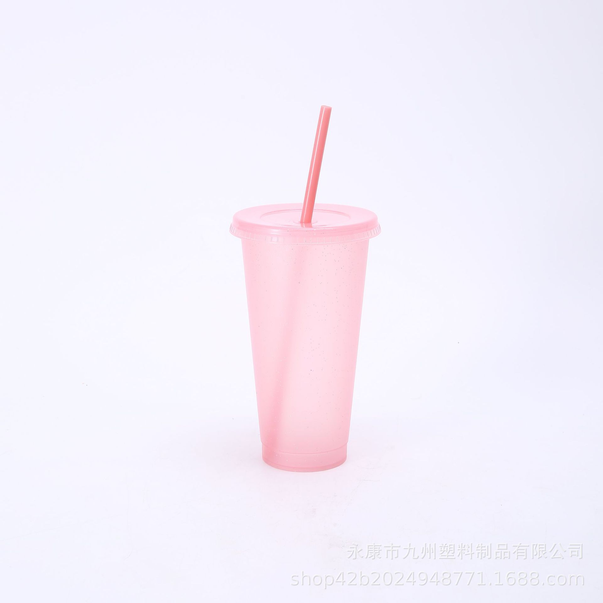 Taza de lentejuelas de brillo de papá estrella caliente transfronteriza de gran capacidad pp taza de pajita de plástico taza de agua de moda al por mayor