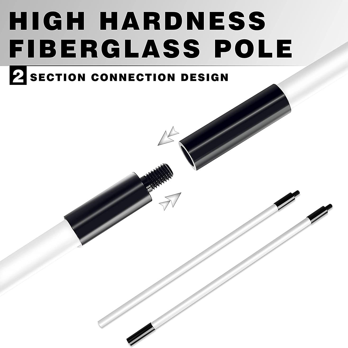 Golf asta taza titular suministros de Golf 4 pulgadas agujero taza rojo/azul/blanco bandera 87cm cubierta de asta