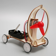 Children's Educational DIY Electric Wind Car Science Craft Handmade Kindergarten Primary School Student Toys Gift Wholesale