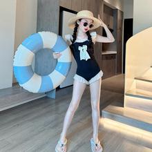 女童泳衣夏季新款儿童洋气连体泳装12岁女孩大童高级感游泳衣夏装