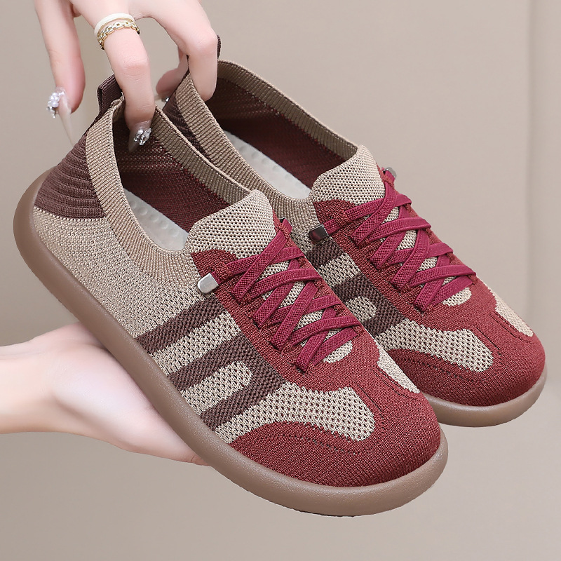 Zapatos de mujer verano nuevos zapatos de entrenamiento de estilo único zapatos superficiales transpirables un pie de calzado de calzado zapatos casuales de mujer