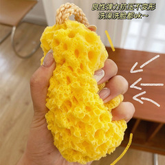 Japanese honeycomb bath ball for children cute bath foaming bath flower girl rub bath high-end non-dispersing super soft sponge