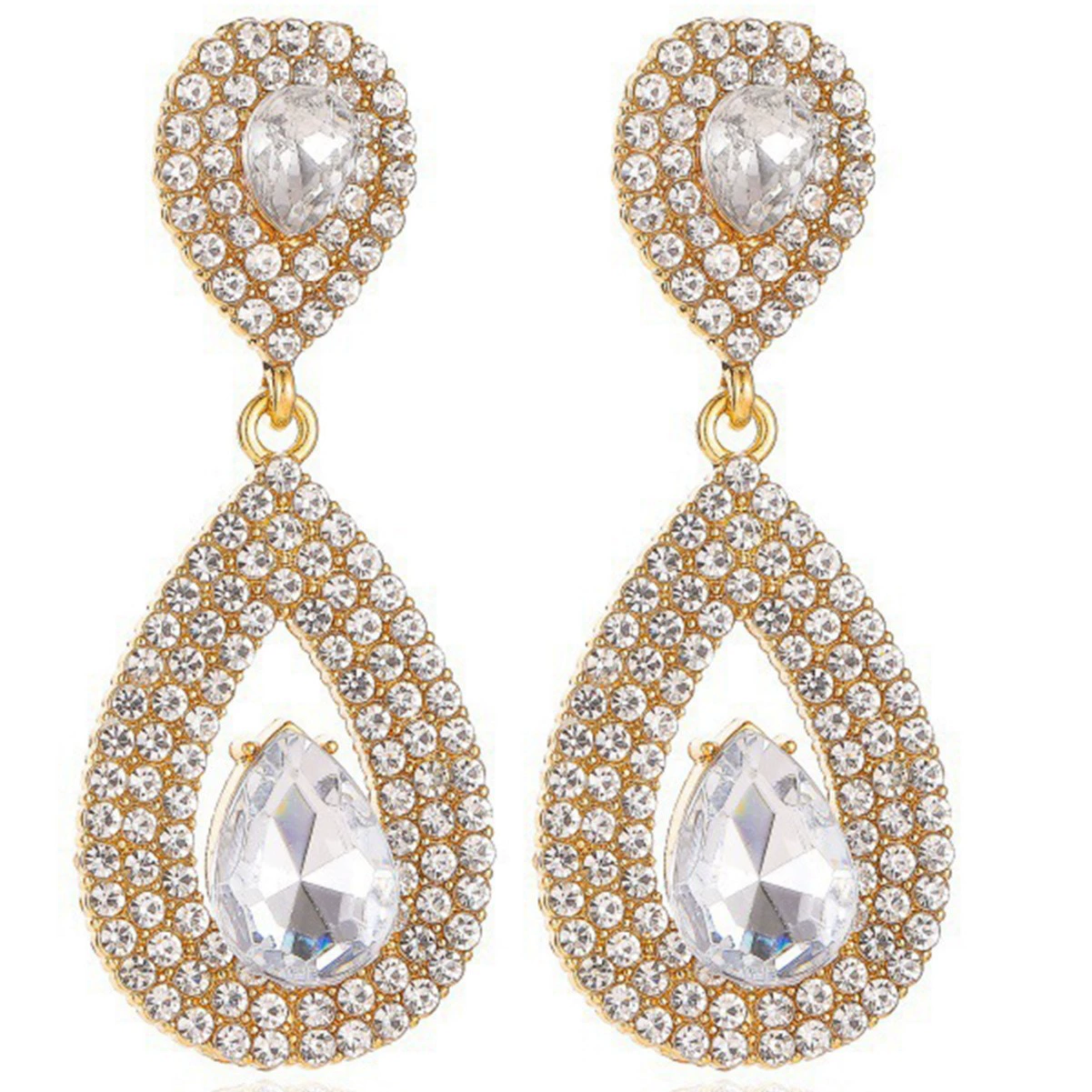 Design elegant earrings, high-quality style, micro incrustation, diamond encrusted