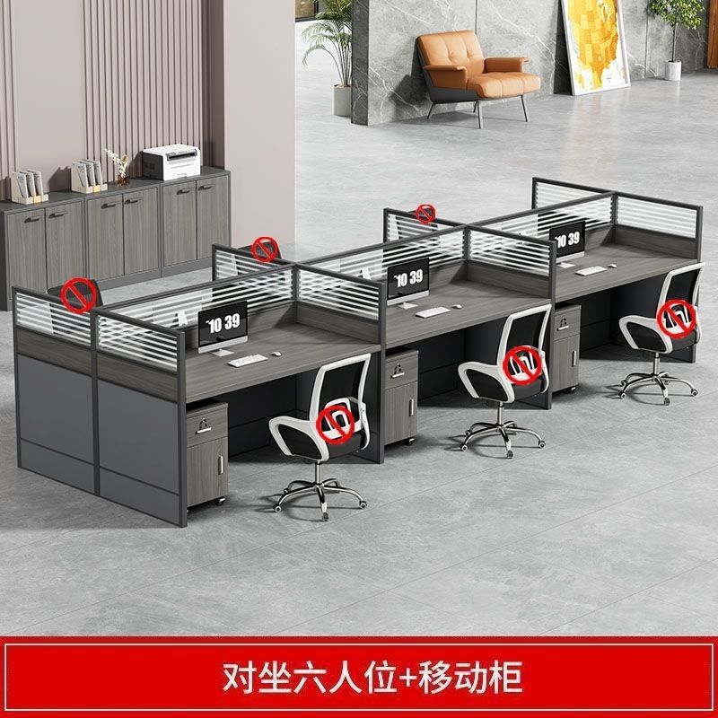 Fábrica directa mesa y silla de oficina personal mesa de oficina mesa de oficina doble pantalla de partición